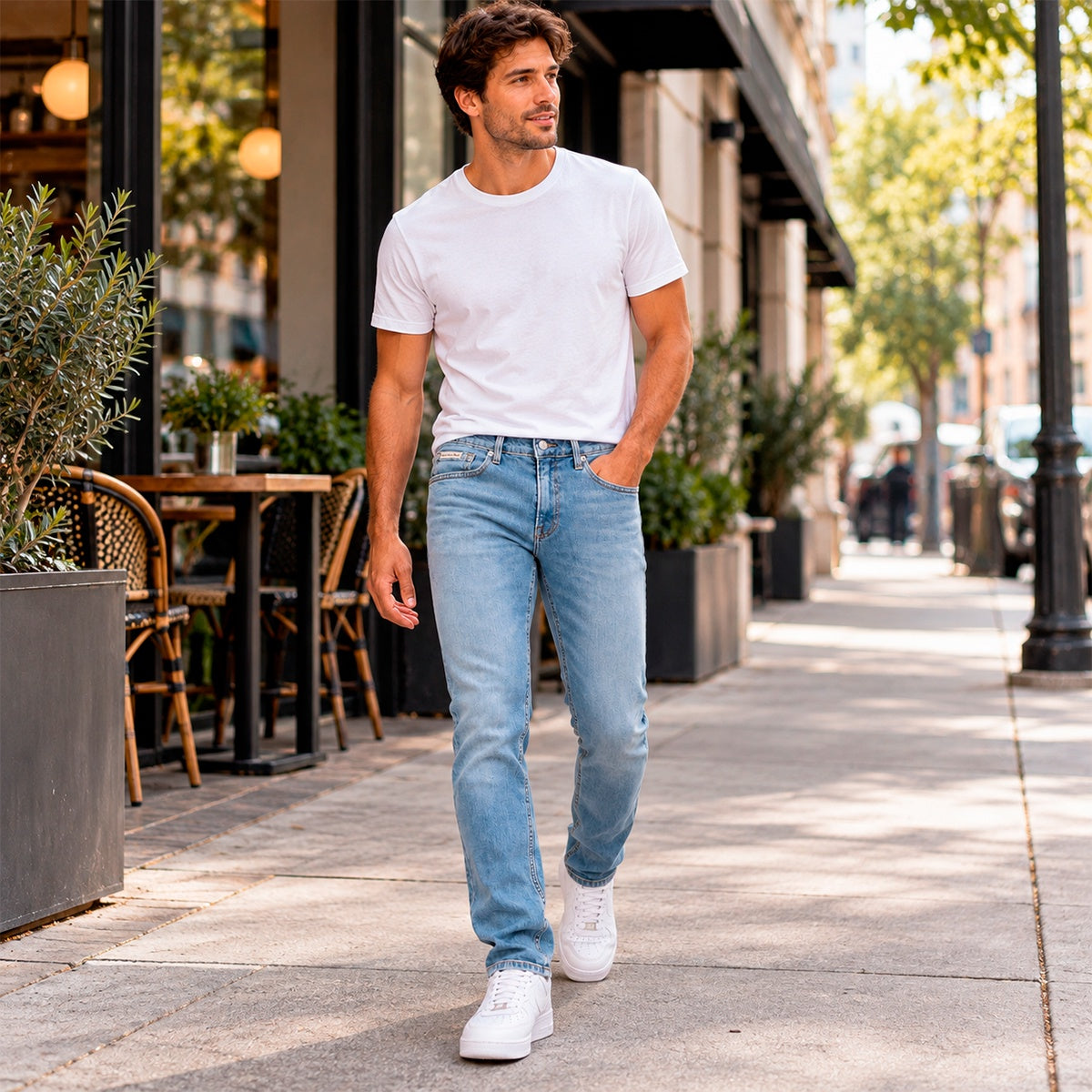 Calça Jeans Calvin Klein 5 Pockets Masculino