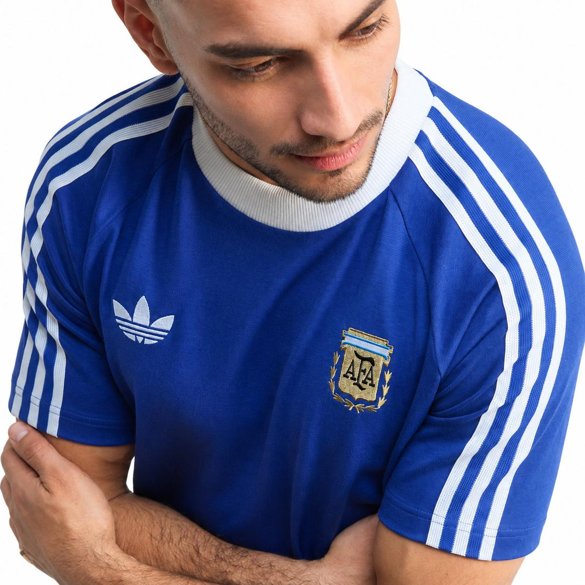Camiseta Adidas Argentina Originals Masculino — detalhe 1