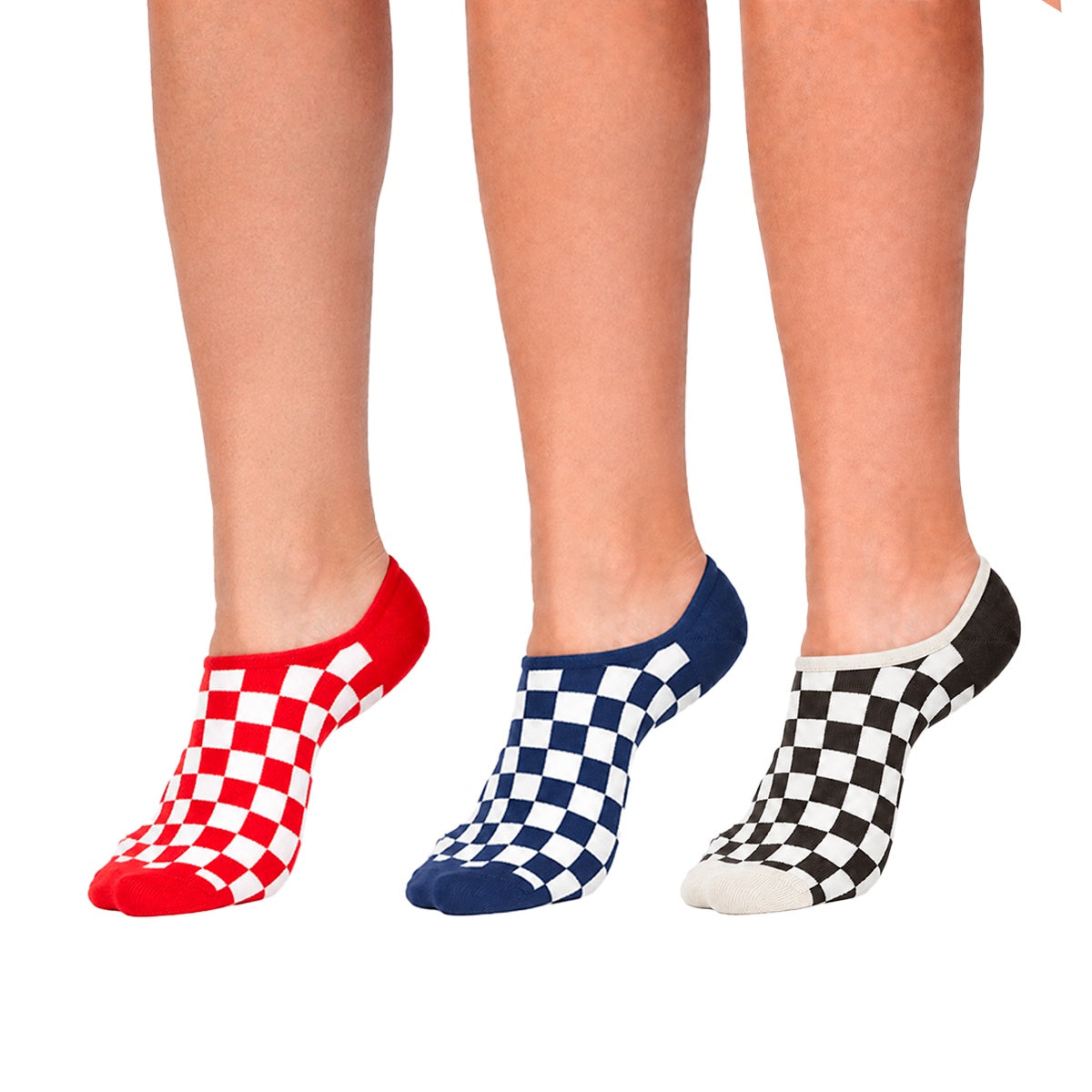 Meia Vans Checkerboard 3 pares Unissex