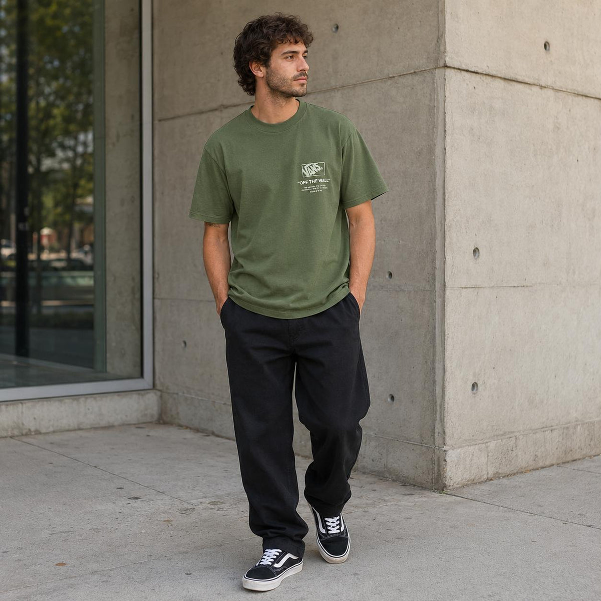 Camiseta Vans Stacked Hi Masculino