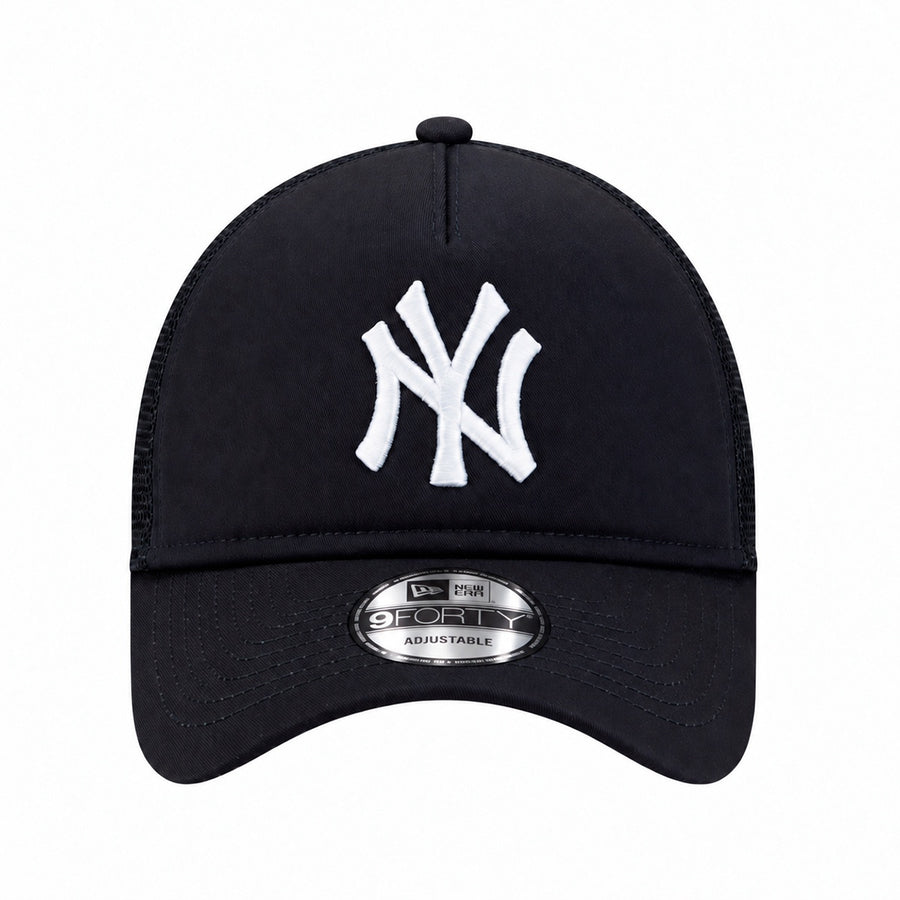 Boné Aba Curva New Era 9Forty Unissex — NY bordado no painel alto