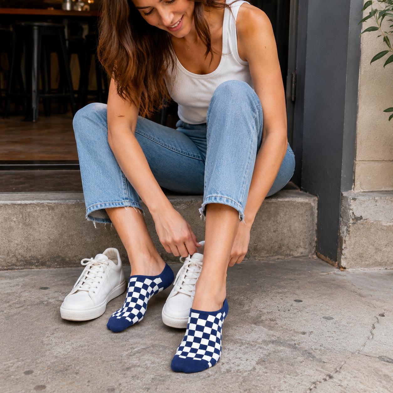 Meia Vans Checkerboard Unissex