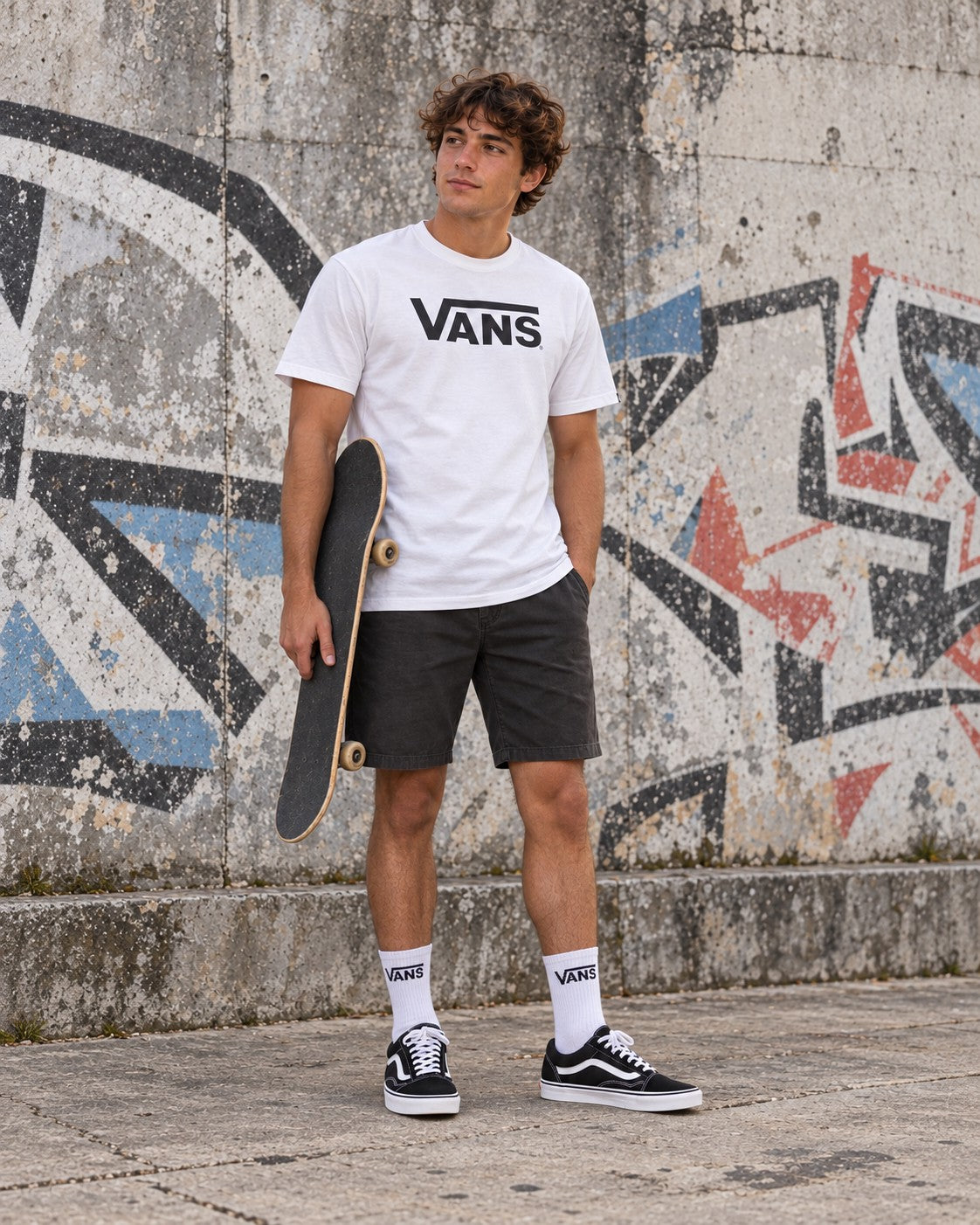 Kit Vans Old Skool — look de corpo inteiro