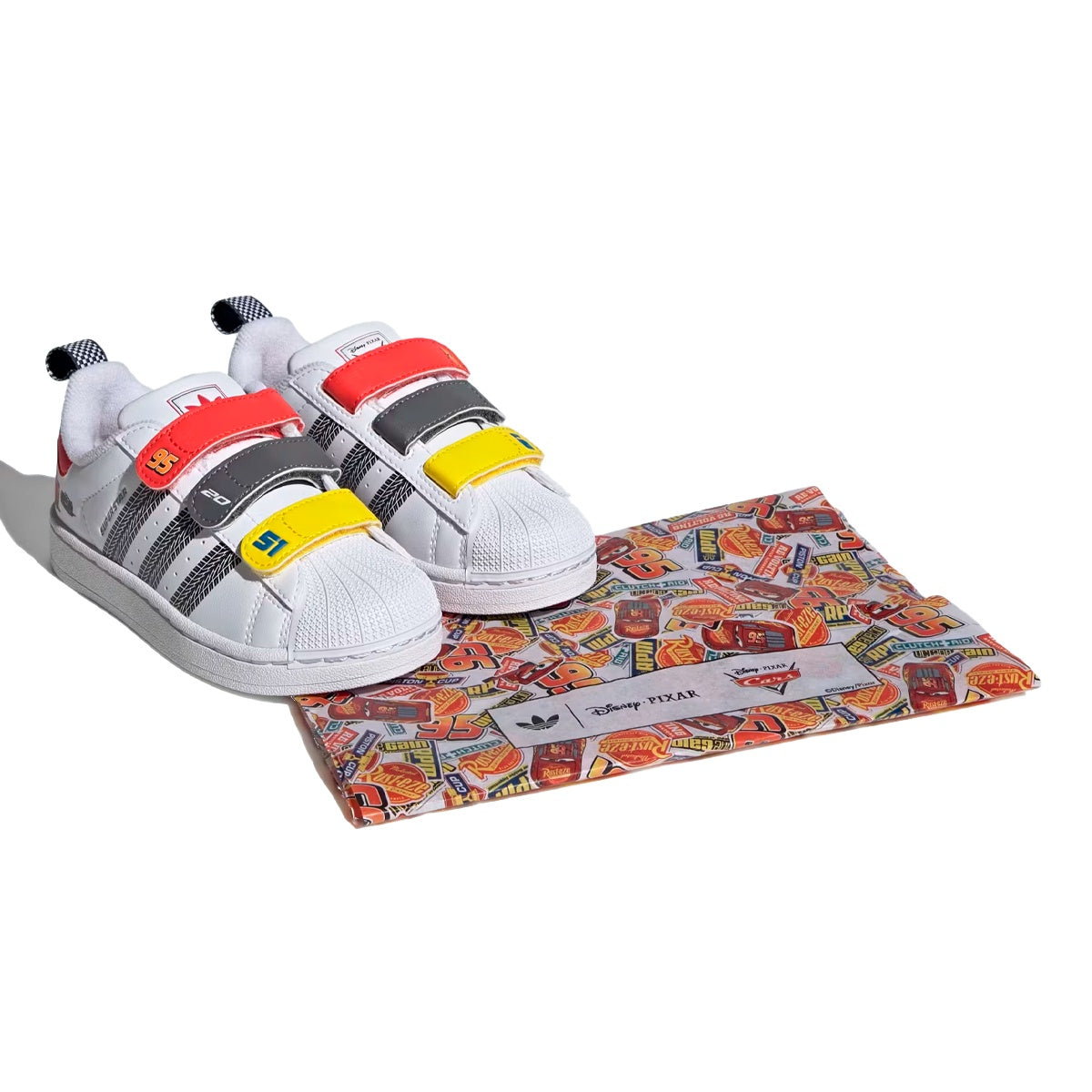 Tênis Adidas Superstar II Relâmpago McQueen Infantil