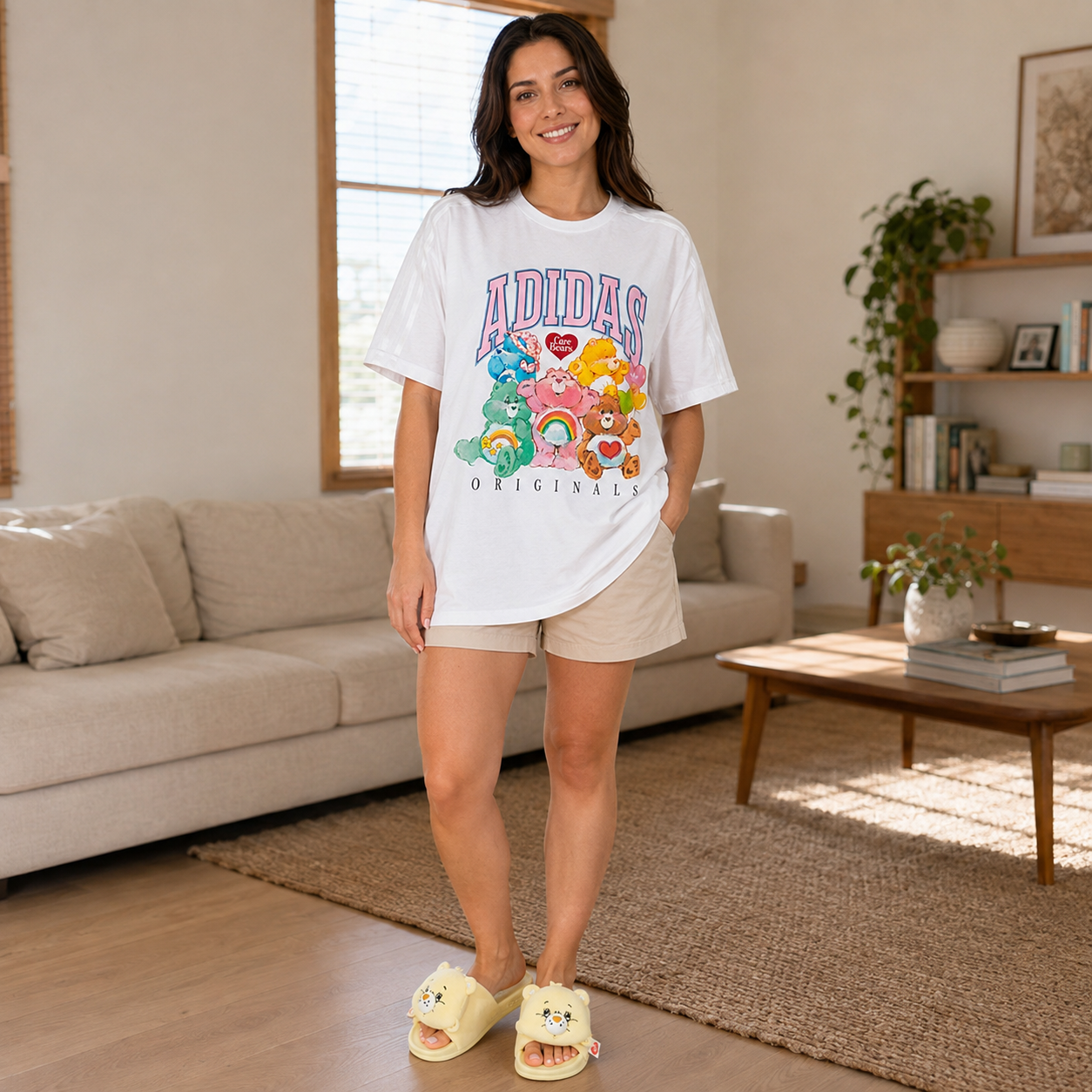 Camiseta Adidas Ursinhos Carinhosos Feminino